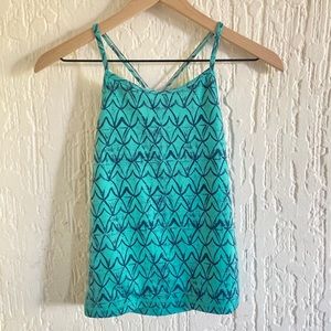 Ivivva Tumblin Tank Top Y Back Mermaid Print Size 8